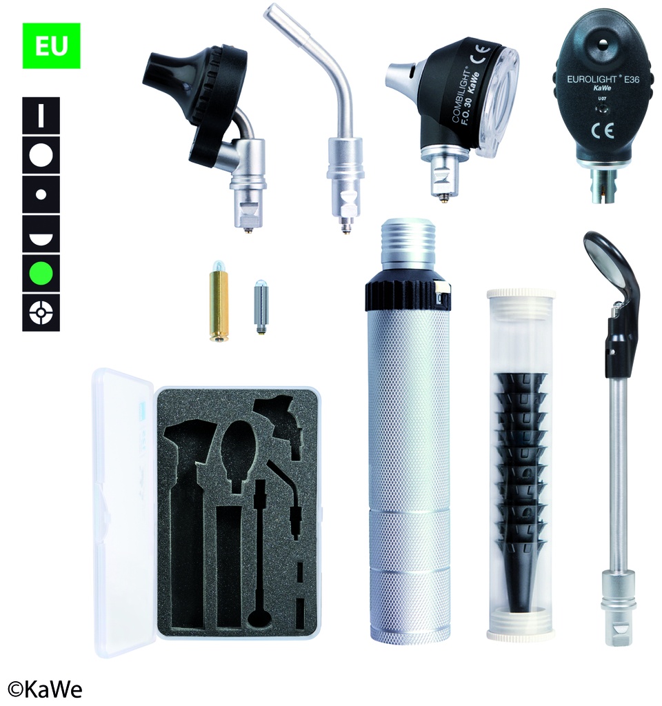 KAWE Otoskop/Ophthalmoskop-Set F.O.30 / E36 (EU) 2,5 V