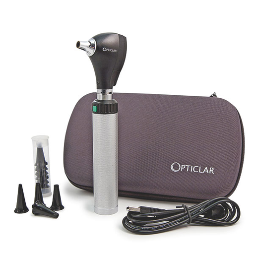 [19918-01] OPTICLAR LED PRO F.O. Otoskop Lithium USB Lade-Set