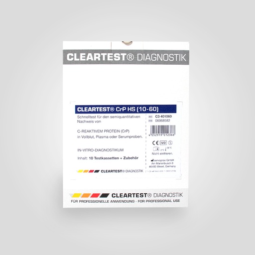 [20684-01] CLEARTEST CrP HS (10/60) Rapid Test