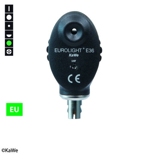 [20853-01] KAWE Head incl. lamp for Eurolight Ophthalmoscope E36 (EU) 2.5 V
