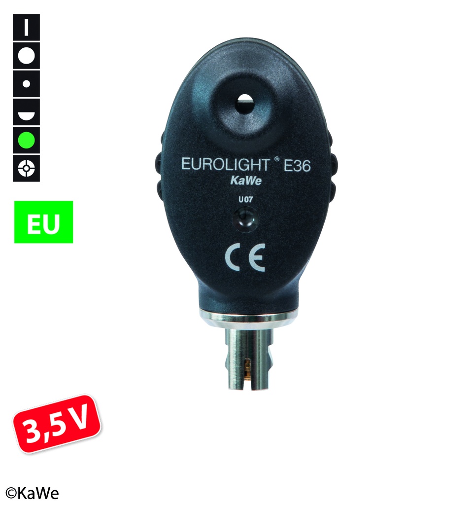 KAWE Kopf inkl. Lampe für Eurolight Ophtalmoskop E36 (EU) 3,5 V