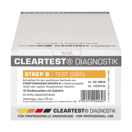[21177-01] CLEARTEST Strep B Kassettentest 10 Teste