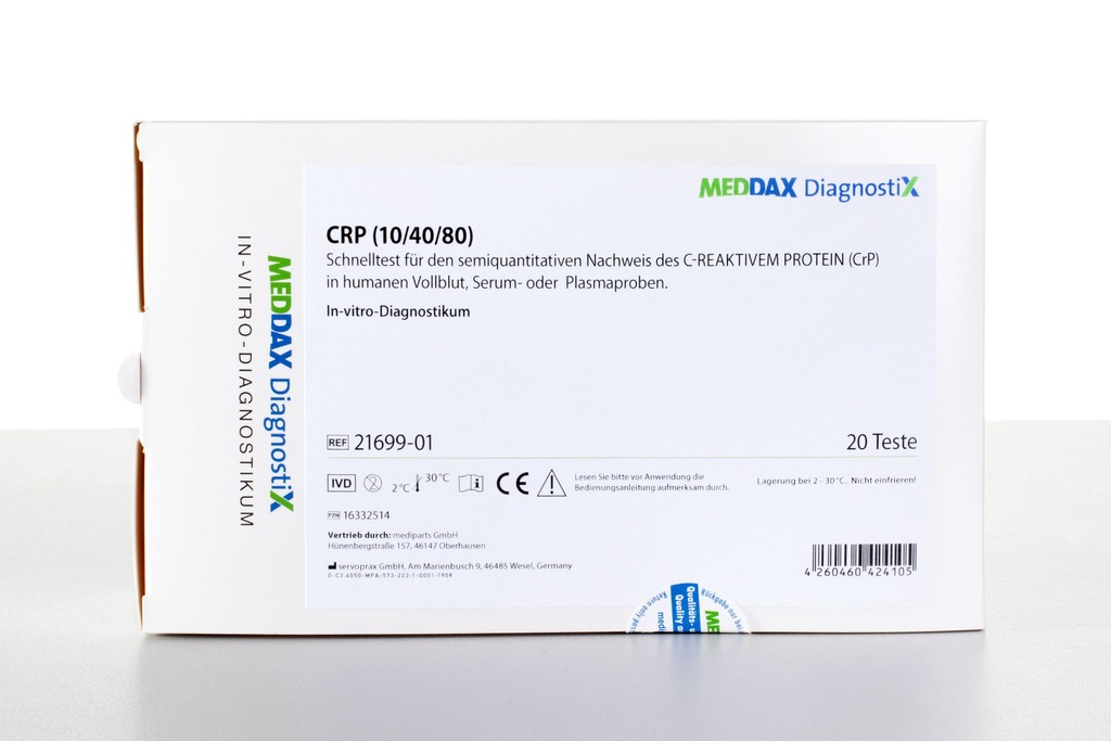 MEDDAX DIAGNOSTIX CRP 10/40/80 Test