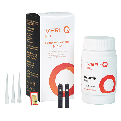 [21706-01] SERVOPRAX Veri-Q-Red Teststreifen, einzeln eingesiegelt, mit Pipettenspitzen
