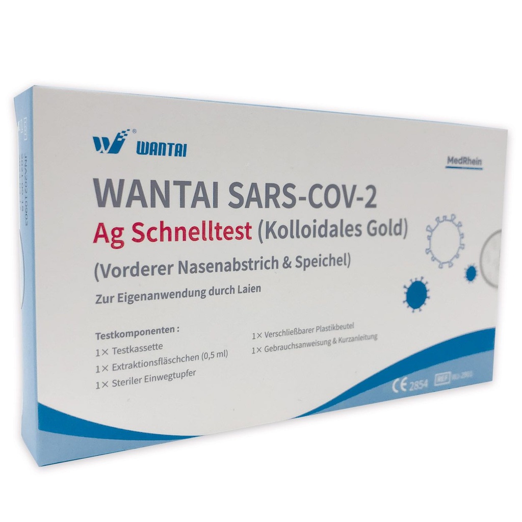 WANTAI Lollipop Test for laypeople (Collodial Gold) - Corona Antigen Rapid Test - Single pack