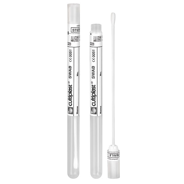 SERVOPRAX Swabs with transport tube, Standard, without Agar, 120mm