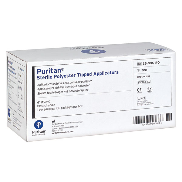 PURITAN Plastic cotton swab 150 mm sterile