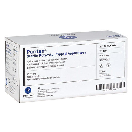 [21649-01] PURITAN Plastic cotton swab 150 mm sterile