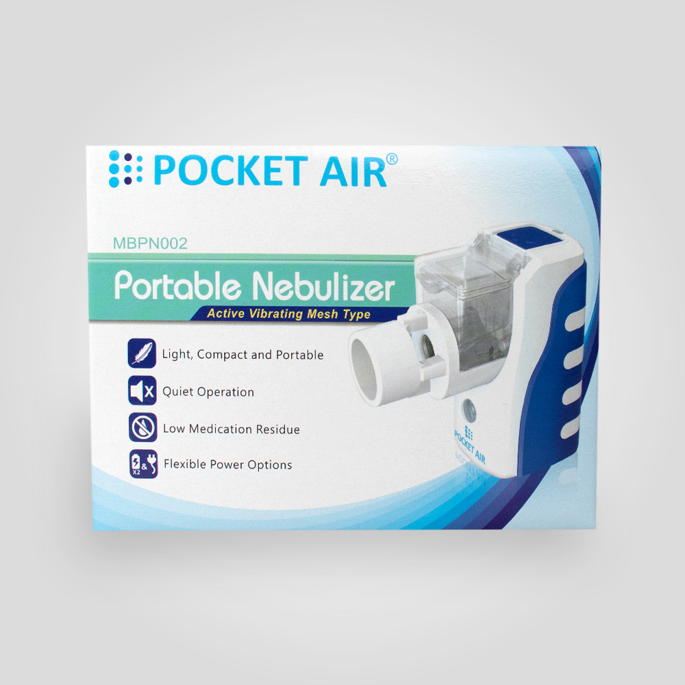 POCKET AIR Comfort Set Inhalation device portable mesh medication nebuliser