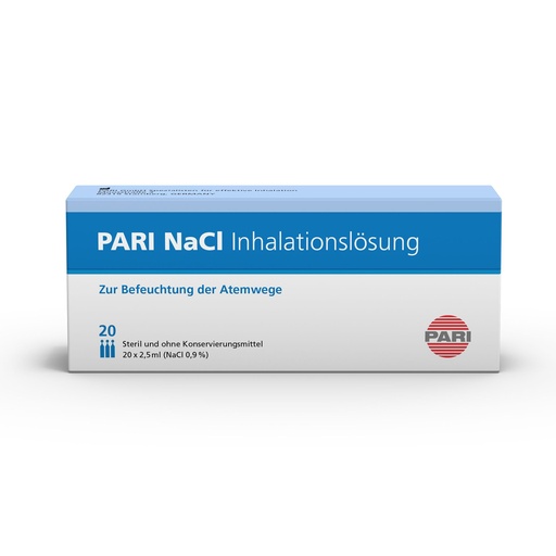 PARI NaCl Inhalation solution 0.9%, 2.5ml ampoules