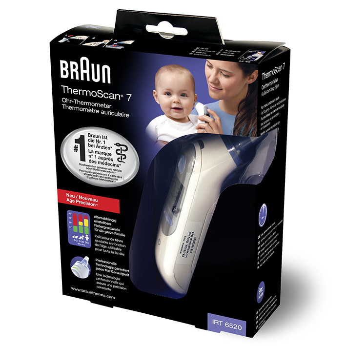 BRAUN ThermoScan 7 IRT6520 Ohrfieberthermometer