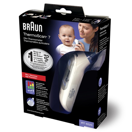 [14194-01] BRAUN ThermoScan 7 IRT6520 Ohrfieberthermometer