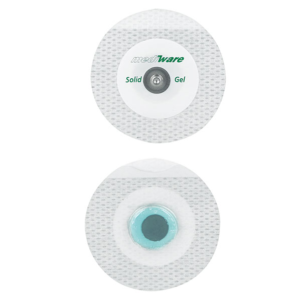MEDIWARE Microtape Lochvlies Elektrode Druckknopf-Anschluss Ø 50 mm