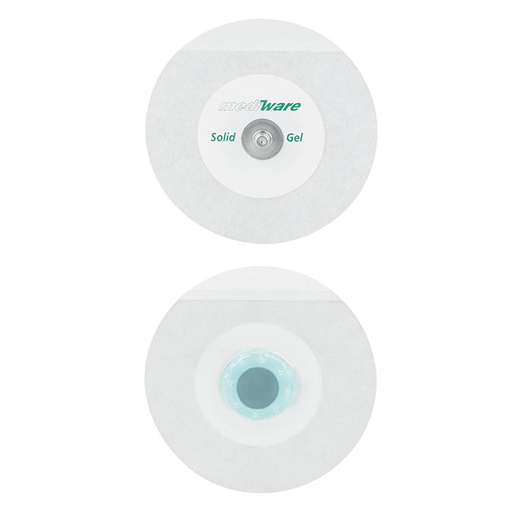 [15265-01] MEDIWARE Textile electrode for long-term use Snap button connection Ø 55mm