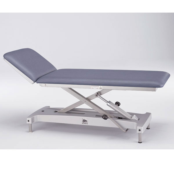 SCHMITZ Examination couch hydraulically height adjustable grey white 650 mm width