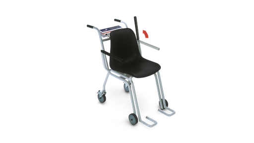 [19874-01] SOEHNLE Krankenstuhlwaage geeicht 7702.37.402 inkl. Eichkosten mit 4 Lenkrollen, Mit Anzeigegerät Basic E