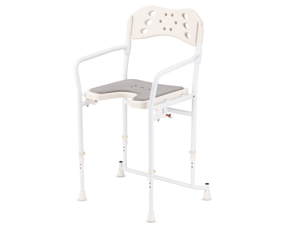 BISCHOFF & BISCHOFF TOBAGO Shower stool with backrest