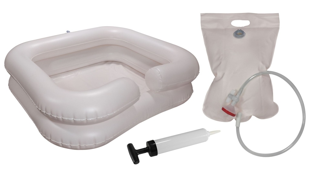AMPRI Wash basin inflatable with pump and shower device