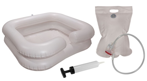 [18859-01] AMPRI Wash basin inflatable with pump and shower device