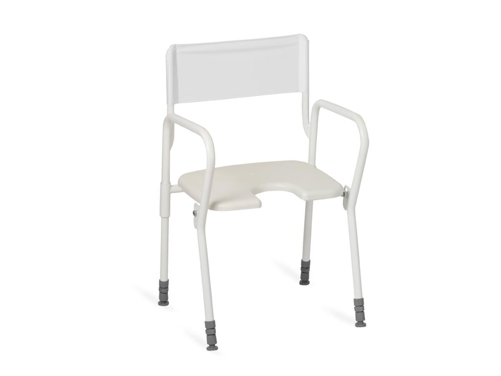 Nordic Foldable shower chair MOBIL with hygiene seat
