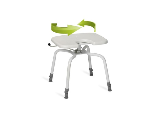 [21072-01] Nordic Shower stool PRACTICE with rotating seat - Hygiene