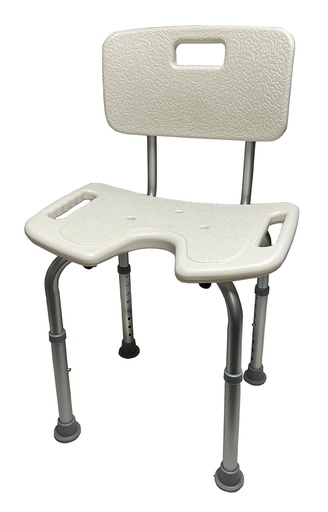 [22997-01] MEDDAX praktischer Duschstuhl mit Rückenlehne