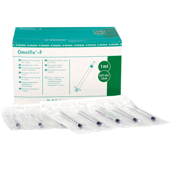 B.BRAUN Omnifix F Solo TBC - Syringes 1 ml