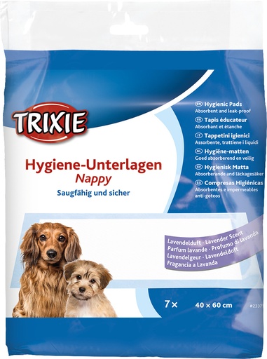 [23512-01] TRIXIE Hygiene-Unterlage Nappy mit Lavendelduft 7 Stück