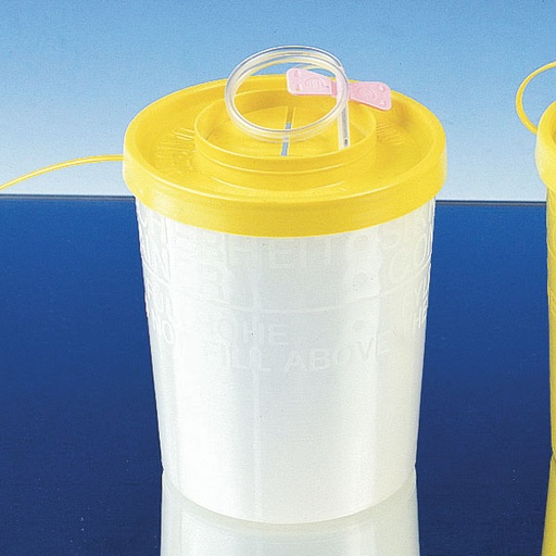 SERVOBOX Kanülenabwurfbehälter 500ml Kleinmodell transparent