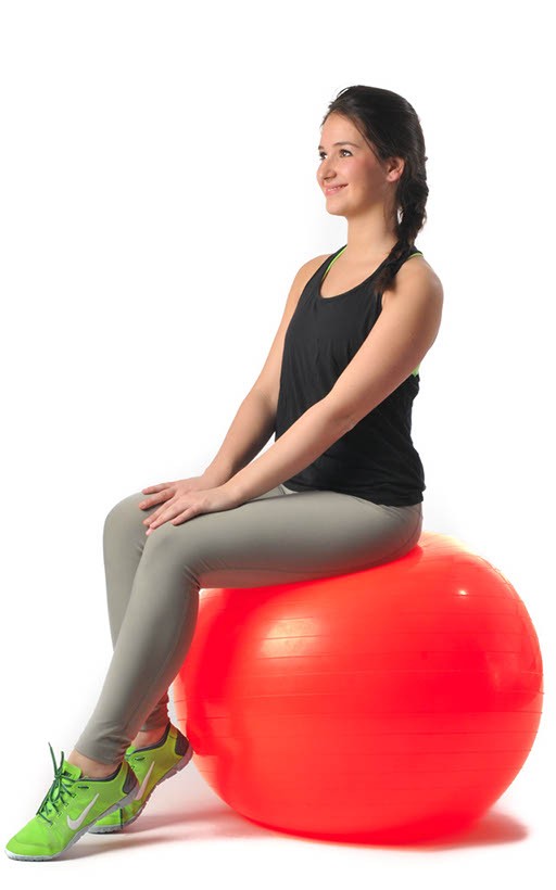 PEZZI Gymnastikball Fluo red