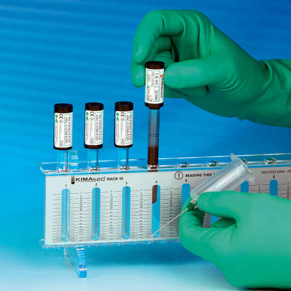 SERVOPRAX ESR Blutsenkungs-Ständer einzeln für 10 Röhrchen mit Skala