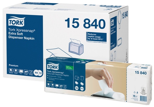 [11316-01] TORK Xpressnap Extra Soft White Dispenser napkin 33 x 21.6 cm