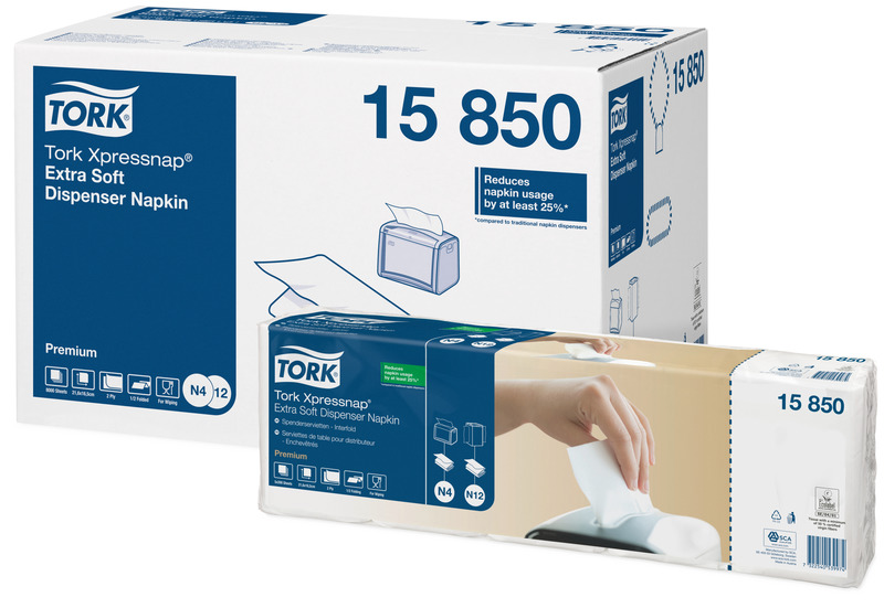 TORK Xpressnap Extra Soft White Dispenser napkin