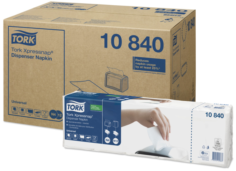 TORK Xpressnap Weiße Spenderservietten