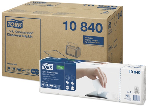 [11318-01] TORK Xpressnap Weiße Spenderservietten
