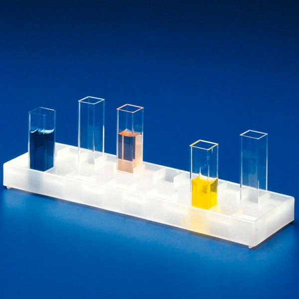 SERVOPRAX Cuvette holder, 170 x 50 x 15 mm, 12 holes 10 x 10 mm