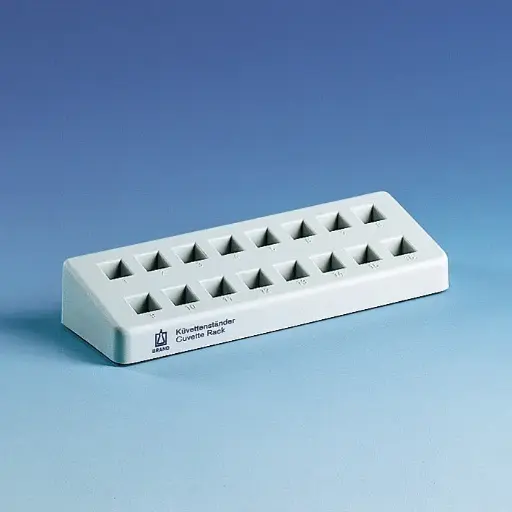 [14511-01] BRAND-MERZ Cuvette rack, PP, gray for 16 cuvettes