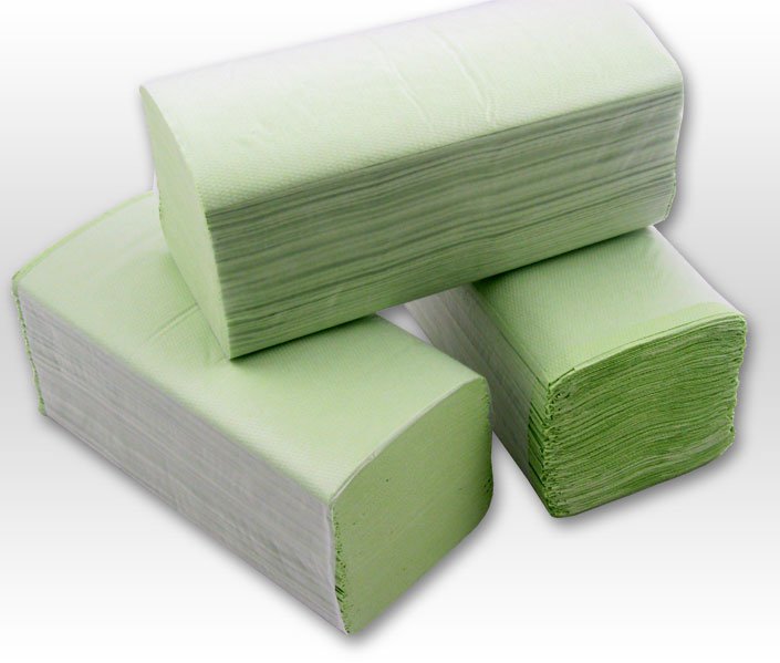 RACON easy Folded towels light green 1-ply with ZZ-fold 25 x 23cm