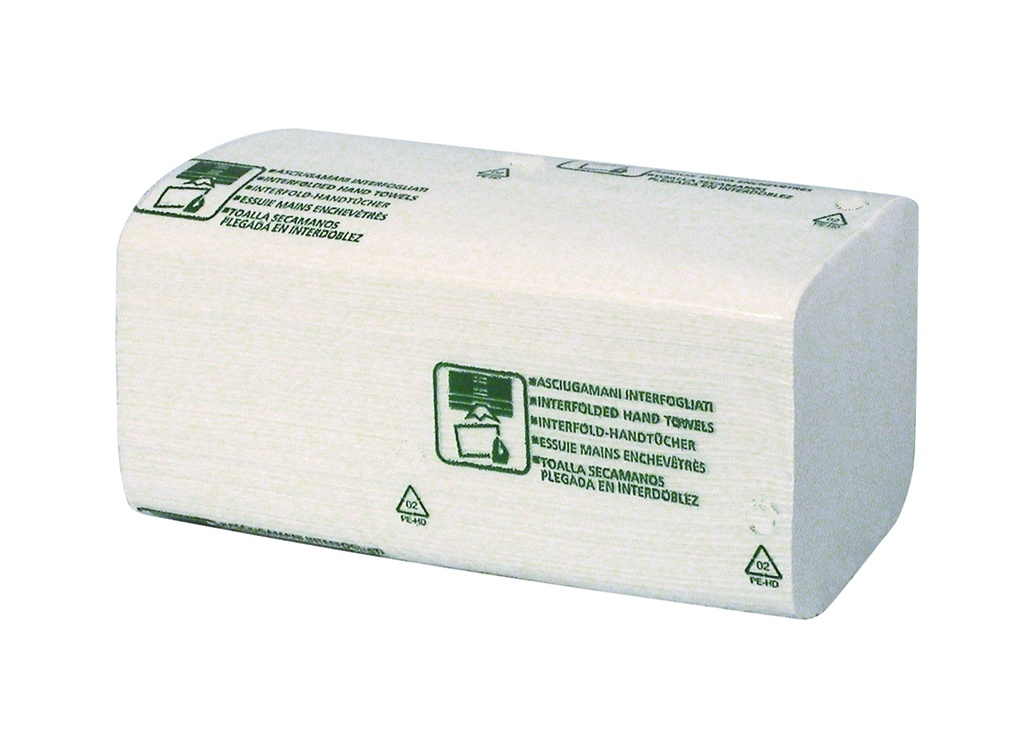 RACON premium Folded towels bright white cellulose 2-ply Interfold 22 x 42cm