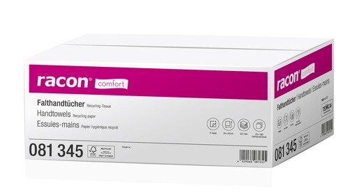 [15480-02] TEMCA racon comfort Falthandtücher 2-lagig ZZ-Falz