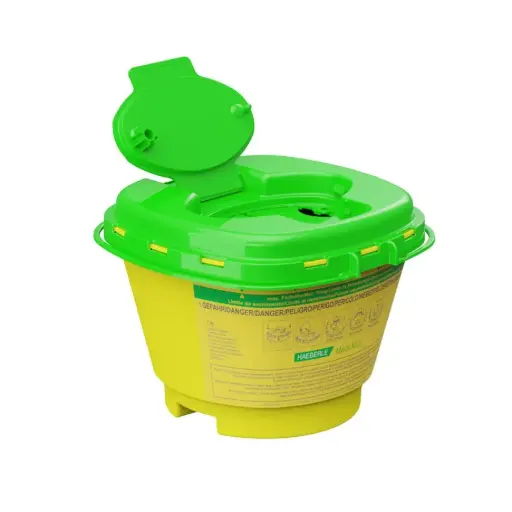 [17550-01] HAEBERLE Medi-Waste 1.5 Ltr. Disposal boxes, without holder