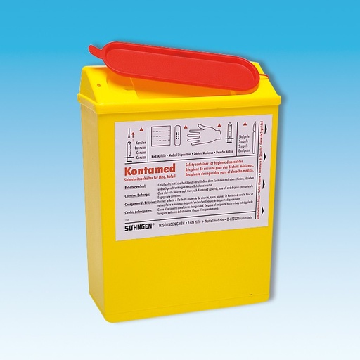 [17551-01] KONTAMED Sicherheitsbehälter ca. 2,1 Ltr. ca. 225 x 160 x 70 mm