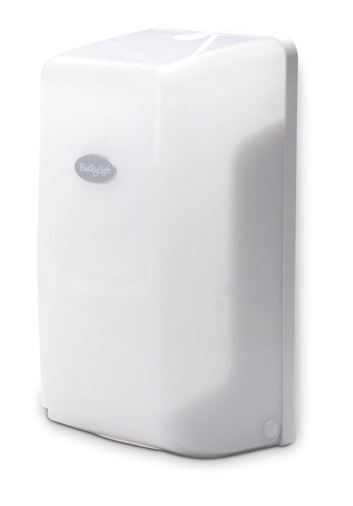 BULKYSOFT Toilettenpapierspender Einzelblatt, transp. weiß