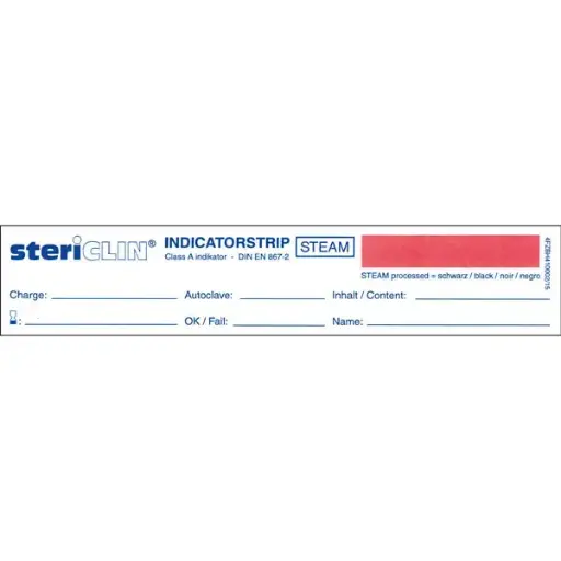 [20411-01] STERICLIN Indicator insert strips made of cardboard