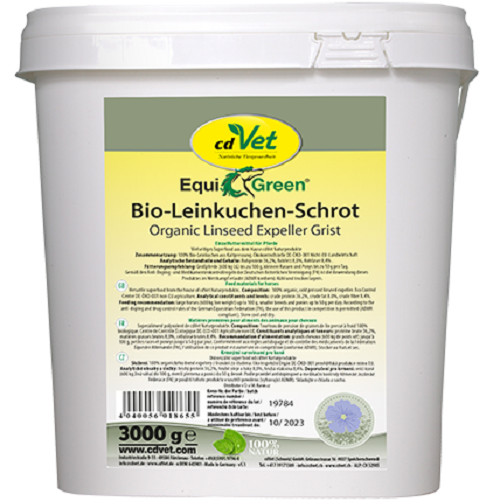 CDVET EquiGreen Bio-Linseed cake meal 3 kg