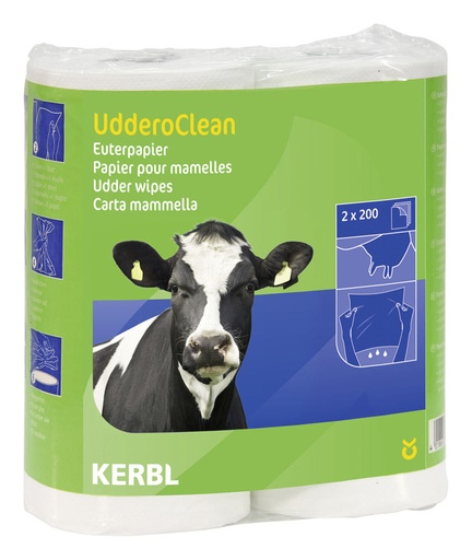 [23467-01] KERBL Euterpapier UdderoClean 2 Rollen jeweils 200 Blatt