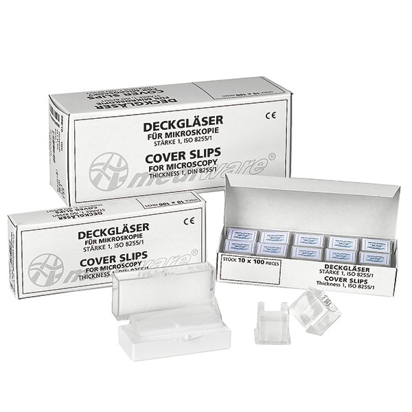 MEDIWARE Deckgläser, Ungeeicht