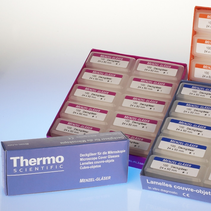 THERMO Cover glasses 100 pieces