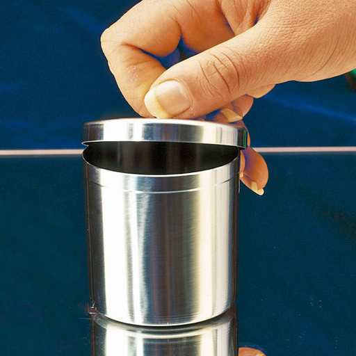 SERVOPRAX Cotton wool and swab container Stainless steel with lid