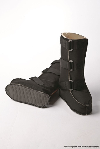 ORGATERM Reha-Stiefel mit Nylonbezug, Laufsohle und Klettverschluss schwarz